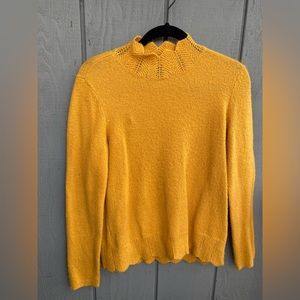 Liz Claiborne Yellow Mock-Neck Sweater